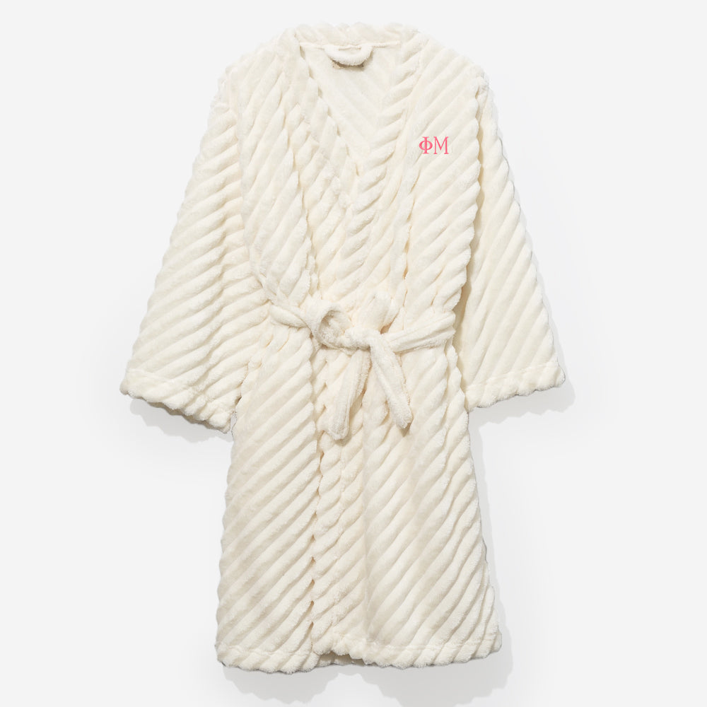 phi mu plush robe