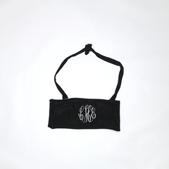 BLOOPER SWIM: Monogrammed Bandeau Top