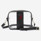 Alabama Crimson Tide Clear Stadium Crossbody Bag | Black