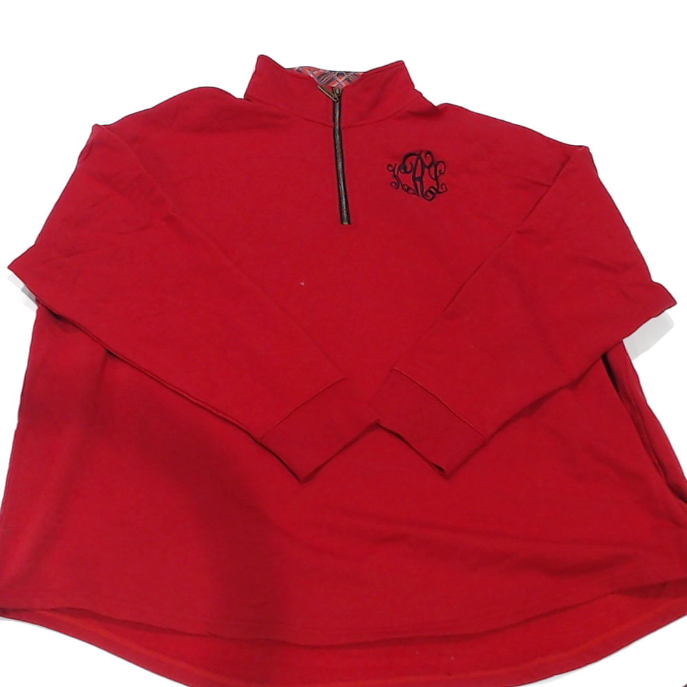 BLOOPER CLOTHING: Monogrammed Quarter Zip Sweatshirt