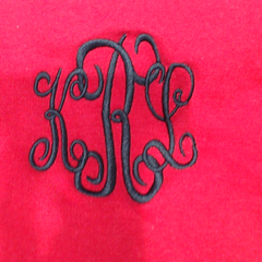 BLOOPER CLOTHING: Monogrammed Quarter Zip Sweatshirt