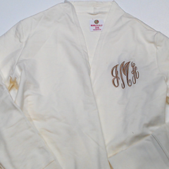 BLOOPER CLOTHING: Monogrammed Sweatshirt Cardigan