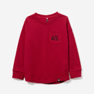 Monogrammed Kids Long Sleeve Shirt | Crimson