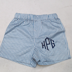 BLOOPER KIDS: Monogrammed Boys Swim Trunks