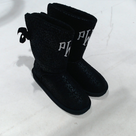 BLOOPER SHOES: Monogrammed Sherpa Tie Booties