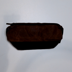 BLOOPER BAG: Personalized Waxed Canvas Dopp Kit