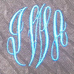BLOOPER CLOTHING: Monogrammed Poncho