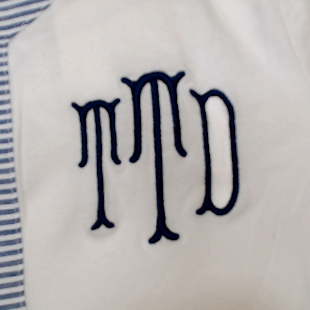 BLOOPER SWIM: Monogrammed Seersucker Cover Up