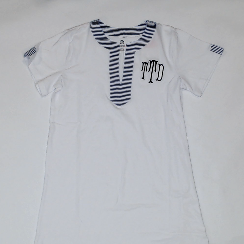 BLOOPER SWIM: Monogrammed Seersucker Cover Up