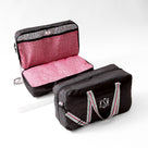 Monogrammed Packable Weekender | Black Spottie