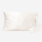 Monogrammed Satin Pillowcase and Scrunchie Set | White