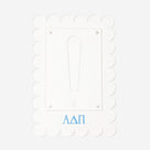 Alpha Delta Pi Scalloped Picture Frame | Clear