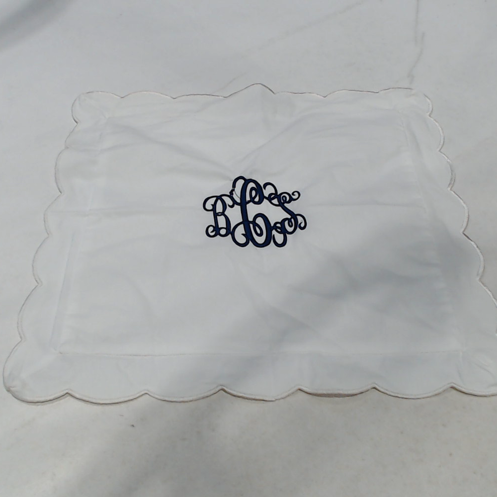 BLOOPER ACCESSORY: Monogrammed Pillow Sham