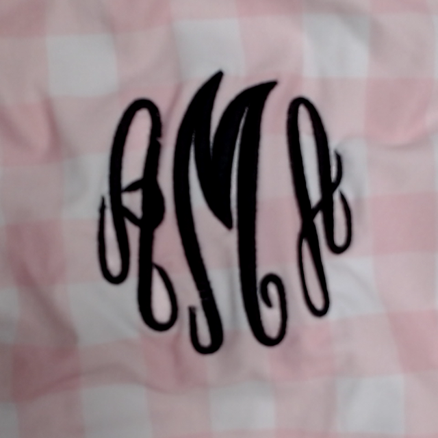 BLOOPER SWIM: Monogrammed High Neck Bikini Top