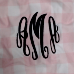 BLOOPER SWIM: Monogrammed High Neck Bikini Top