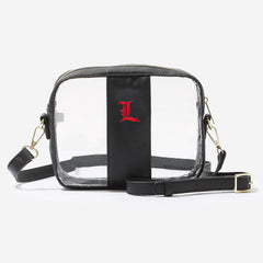 Louisville Clear Stadium Crossbody Bag in Black