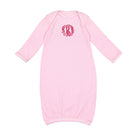Monogrammed Baby Layette Gown | Light Pink