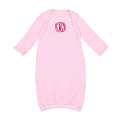 Baby Pink Layette Gown Sleeper