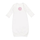 Monogrammed Baby Layette Gown | White