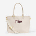 Pi Beta Phi Laptop Tote Bag | Bone