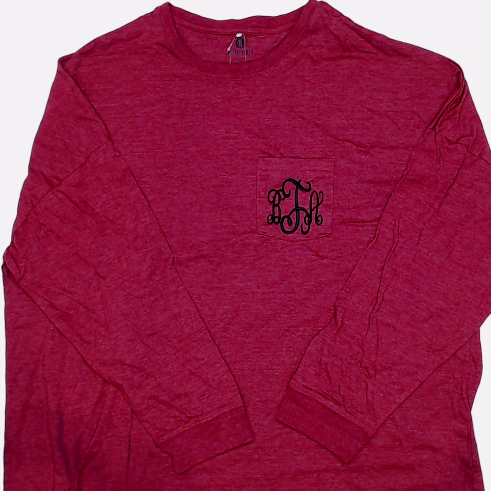 BLOOPER CLOTHING: Monogrammed Long Sleeve Shirt