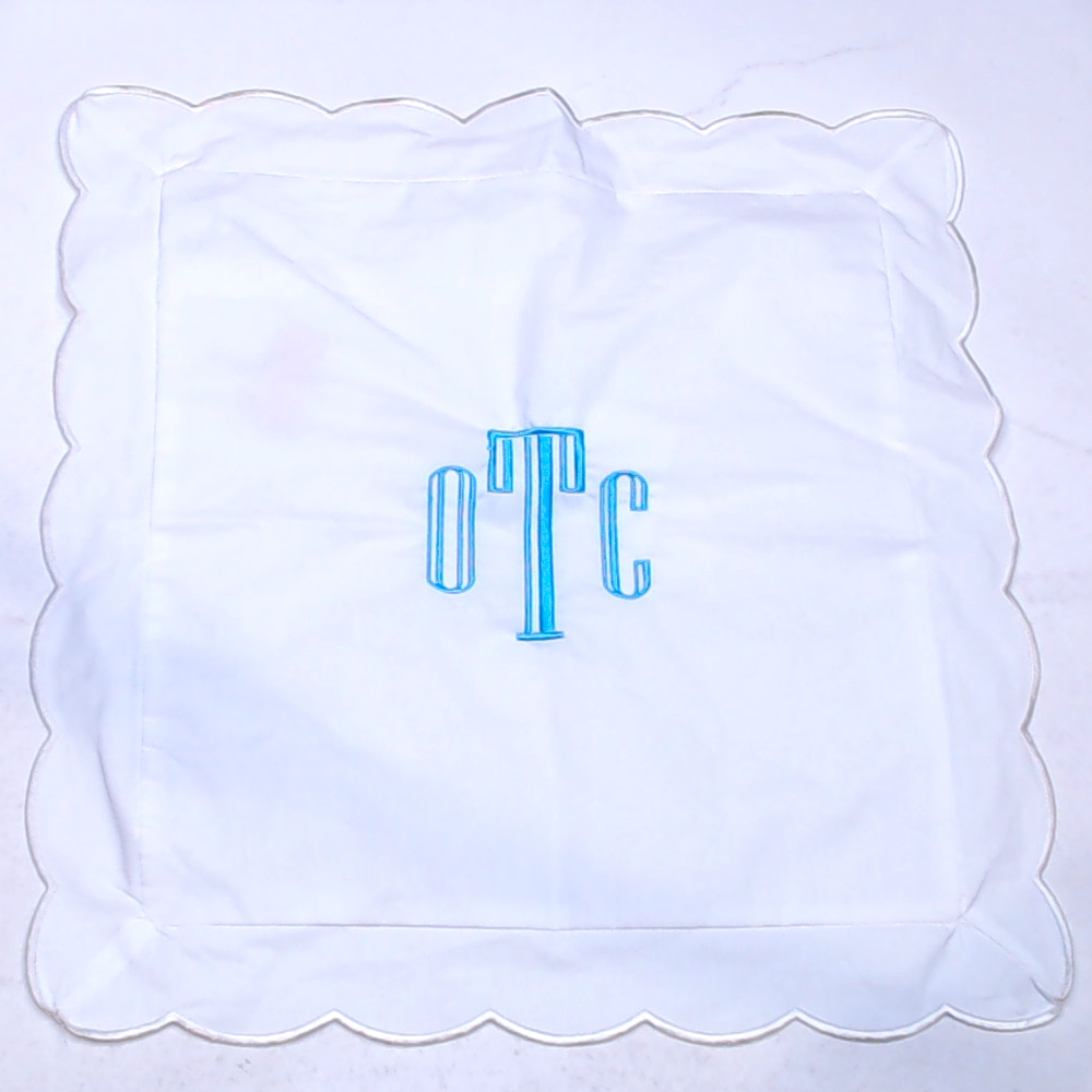 BLOOPER ACCESSORY: Monogrammed Pillow Sham