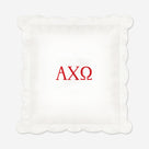 Alpha Chi Omega Pillow Sham | White