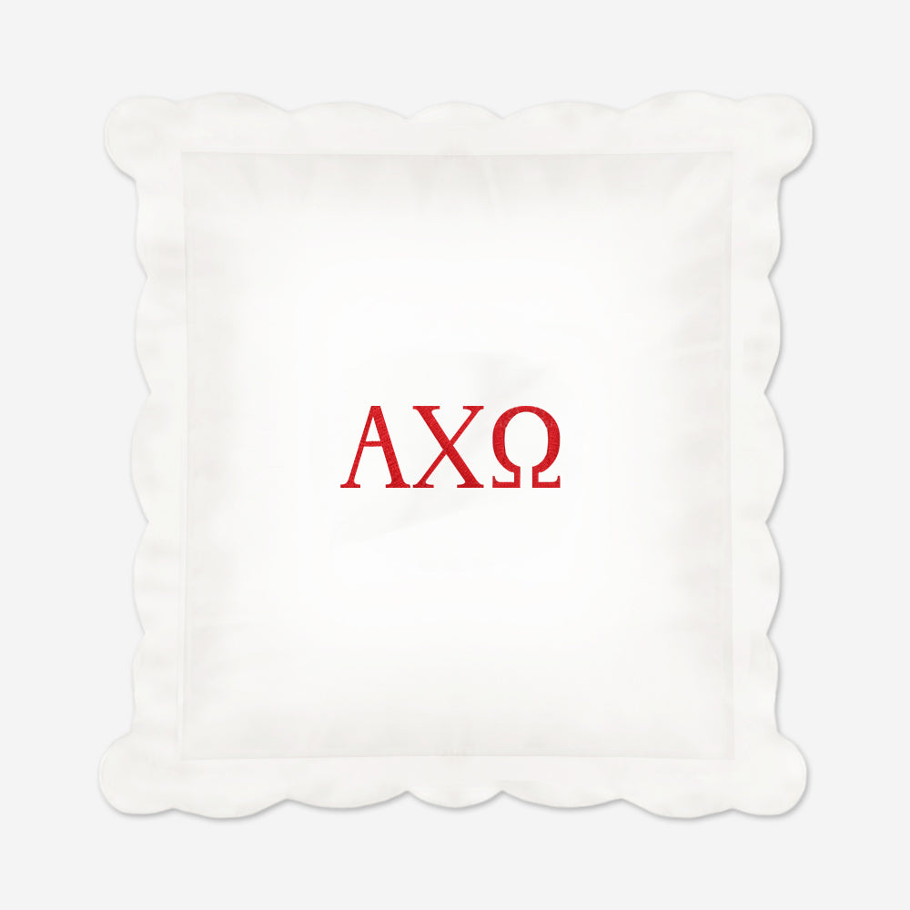 Alpha Chi Omega Pillow Sham | Monogrammed Sorority Pillow