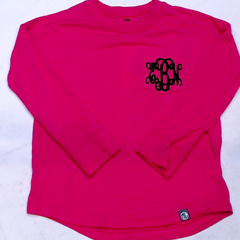 BLOOPER KIDS: Monogrammed Kids Long Sleeve Shirt