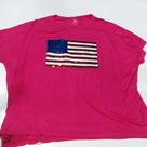 BLOOPER CLOTHING: Monogrammed Sequin Flag Tee
