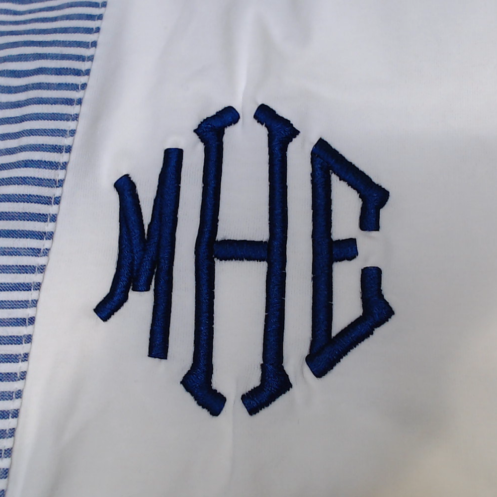 BLOOPER SWIM: Monogrammed Seersucker Cover Up