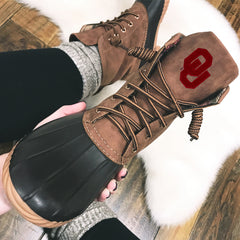 Oklahoma Duck Boots Selfie