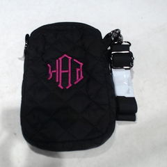 BLOOPER ACCESSORY: Monogrammed Quilted Phone Crossbody