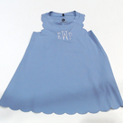 BLOOPER KIDS: Monogrammed Girls Scallop Dress