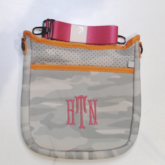 BLOOPER BAG: Monogrammed Neoprene Crossbody