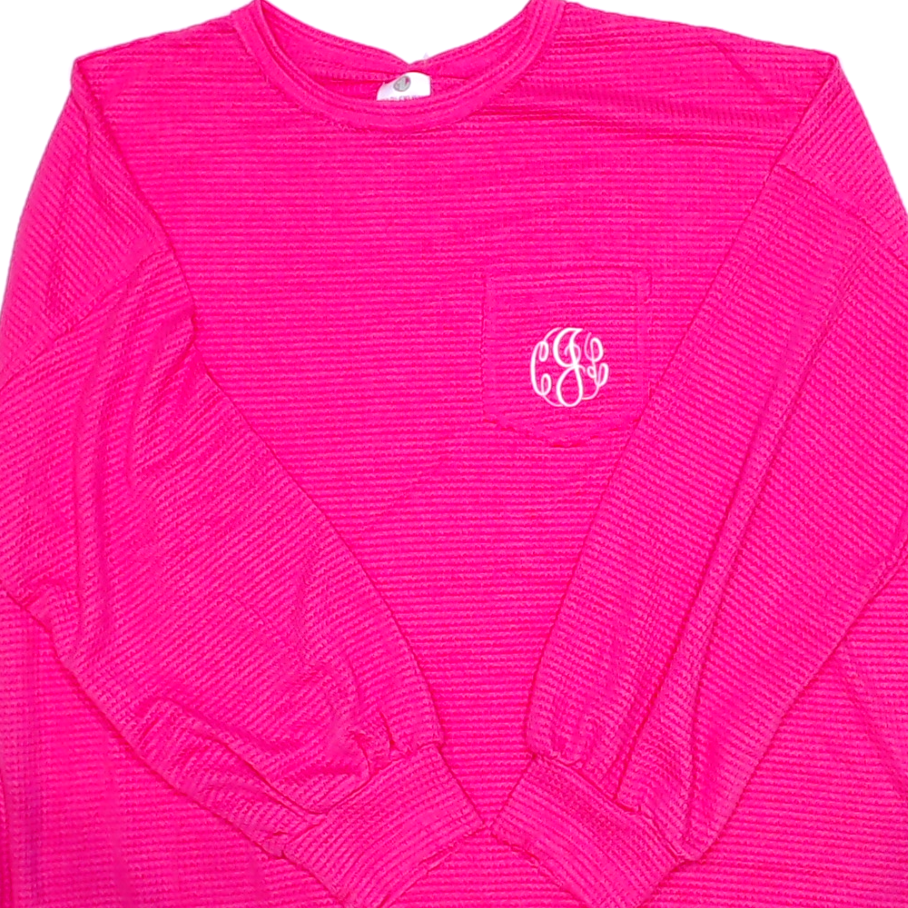 BLOOPER KIDS: Monogrammed Girls Scallop Dress