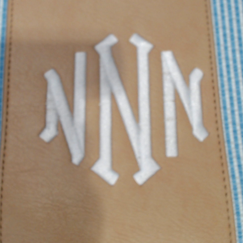 BLOOPER BAG: Monogrammed Seersucker Weekender