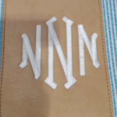 BLOOPER BAG: Monogrammed Seersucker Weekender
