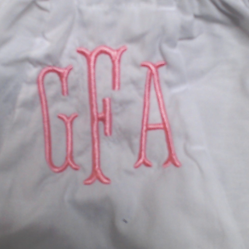 BLOOPER KIDS: Monogrammed White Eyelet Baby Bloomers