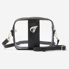 Anderson Trojans Clear Stadium Crossbody Bag in Black