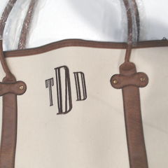 BLOOPER BAG: Monogrammed Vintage Weekender