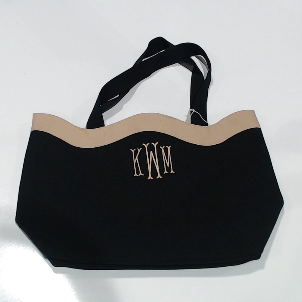 BLOOPER BAG: Monogrammed Wavy Top Tote