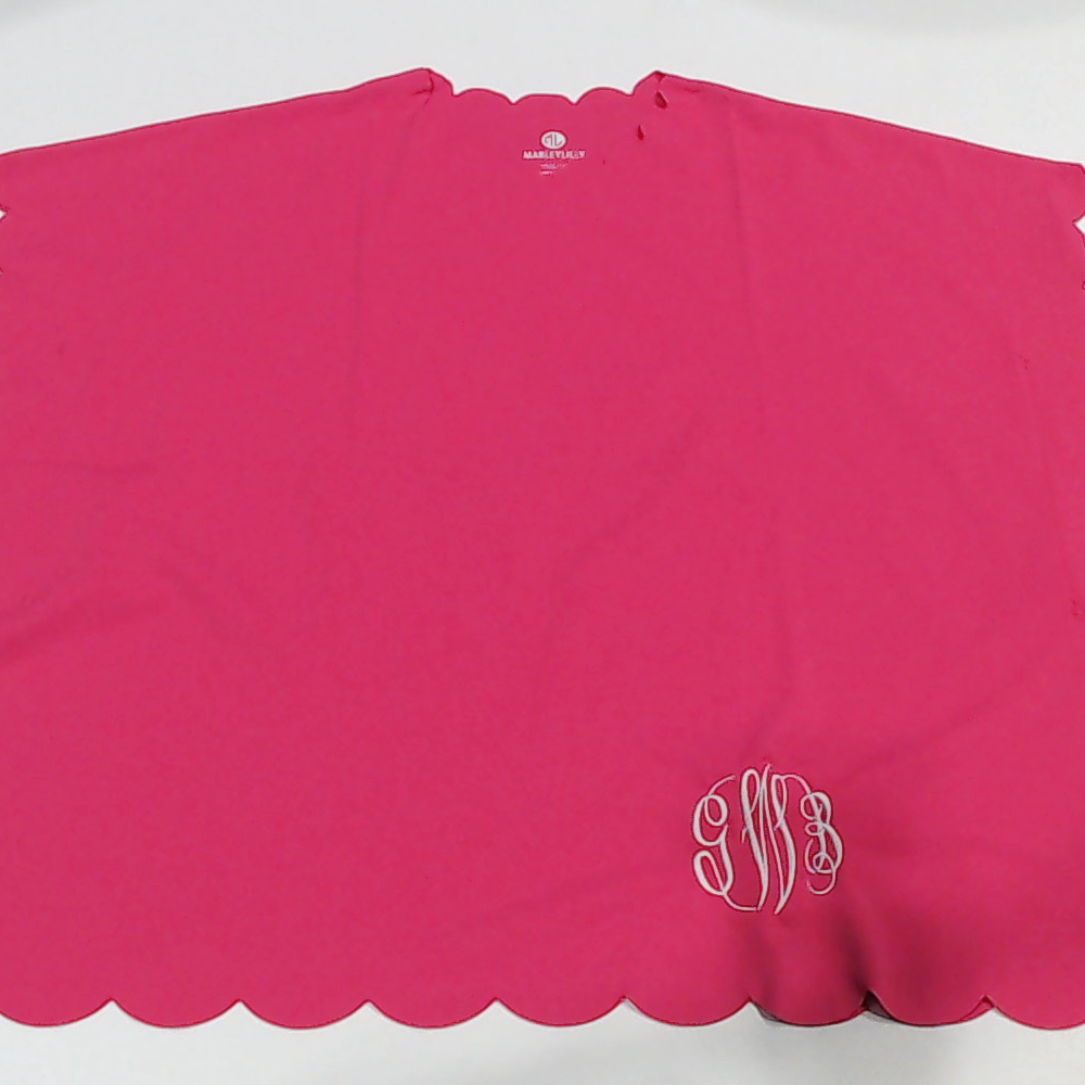 BLOOPER KIDS: Monogrammed Girls Scalloped Cover Up