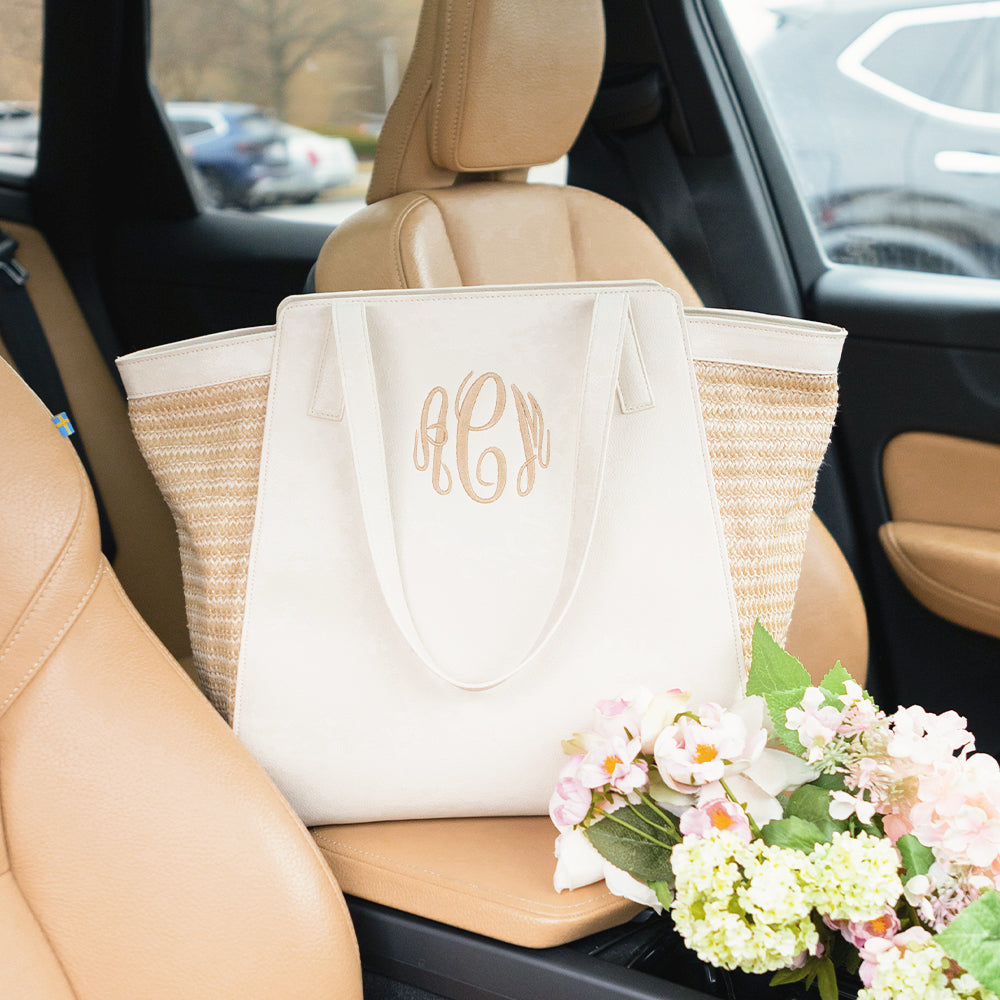 Monogrammed Seaside Tote