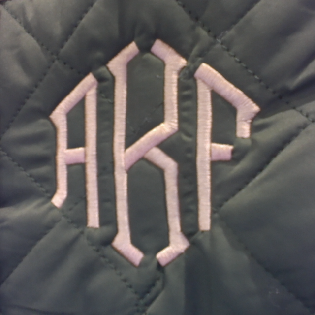 BLOOPER CLOTHING: Monogrammed Quilted Barn Coat