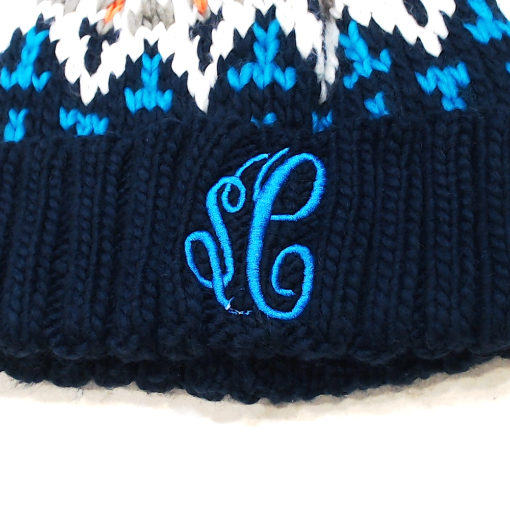 BLOOPER ACCESSORY: Monogrammed Pom Pom Beanie