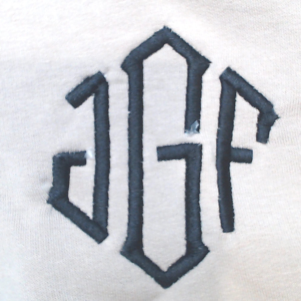 BLOOPER CLOTHING: Monogrammed Quarter Zip Sweatshirt