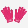personalized gloves in hot pink