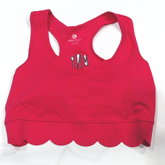 BLOOPER CLOTHING: Monogrammed Scalloped Sports Bra