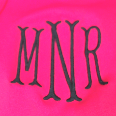 BLOOPER CLOTHING: Monogrammed Scalloped Sports Bra